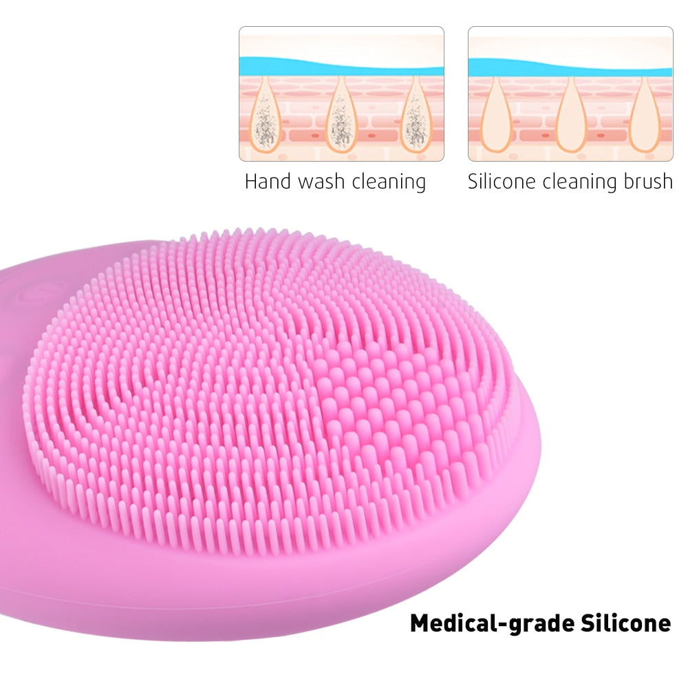 Electric Silicone Facial Cleansing Brush